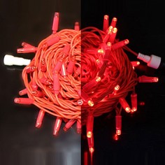 Световая гирлянда новогодняя RichLED RL_RL-S10C-24V-RR_R 10 м красный