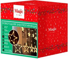 Гирлянда бахрома MagiС Time 3 х 0,7 м теплый белый 126 ламп