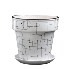 Цветочный горшок Sima-land Иллюзия 5224041 7 л 1 шт. белый