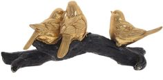 Фигурка декоративная "Птицы на ветке", L25 W11 H11 см 796461 No Brand
