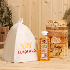 Подарочный набор "Добропаровъ": шапка "Королева красоты" и шампунь 4796256