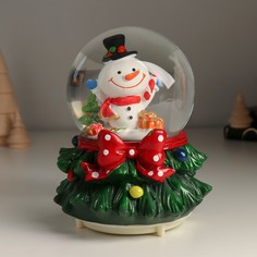 Сувенир Снег кружится Снеговик 12х12х15,5 см No Brand