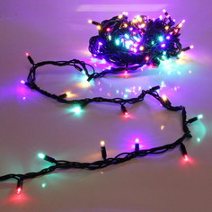 Световая гирлянда новогодняя Серпантин 725-539 16 м разноцветный/RGB