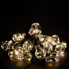Гирлянда нить LED белый 9,5 м No Brand