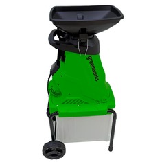 Измельчитель садовый электрический Greenworks 220V, 2800 Вт с контейнером 2208007