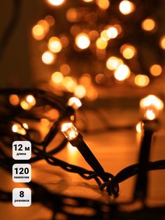 Гирлянда нить SH LIGHTS медный 12 метров