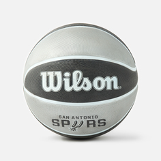 Мяч баскетбольный Wilson NBA Team Tribute San Antonio Spurs, размер 7, черно-серый