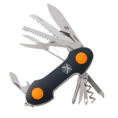 Нож перочинный Stinger, FK-KF5011LG3B, 95 мм, черный, оранжевый, 15 функций