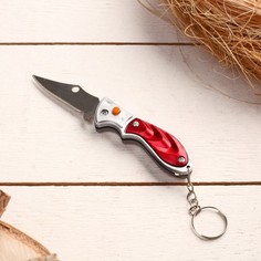 Нож складной, брелок "Акула" 11 см, микс, рукоять пластик No Brand