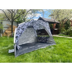 Тент- палатка CoolWalk 1168, 240х130х132см, 2 места, автоматическая, голубой