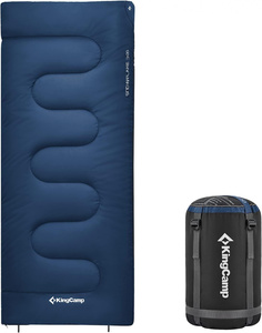 Спальный мешок KingCamp 2214 SNOWFLAKE 300 -13С 190х84 синий правый
