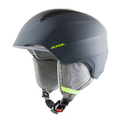 Шлем Детский Alpina Grand Jr Charcoal-Neon Yellow Matt (См:51-54) 2023-24