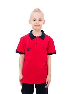 SMART II COTTON STRIPE POLO, поло пике (029C) крас/т.син, YXL Umbro