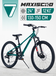 Велосипед Maxiscoo 7BIKE 24" M300 2024, Рама 11, Z-Z-MSC-M7-2401 Зеленый