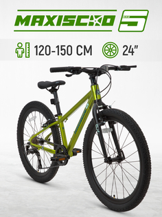 Велосипед Maxiscoo 5BIKE 24" M 2024, Рама 11, Z-Z-MSC-M5-2401 Зеленый