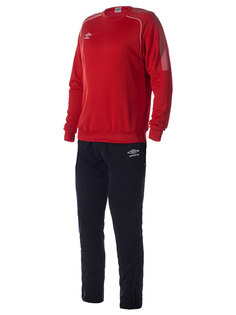 PRODIGY TEAM POLY SUIT костюм трен. ПЭ (261) красн/чер/бел, S,US Umbro