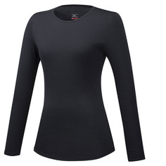 BT Under Round Neck LS (W), термотоп (09) чер, L Mizuno