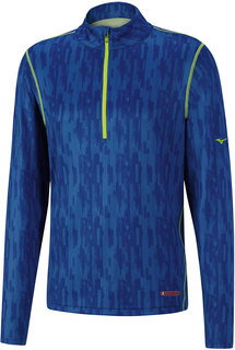 Fusion BT Printed H/Z LS, топ (27) син, S Mizuno