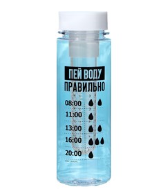 Бутылка для воды «Пей воду правильно», 500 мл Svoboda Voli