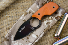 Шейный нож Kizlyar Supreme Amigo Z в стали AUS-8 с покрытием Black Titanium