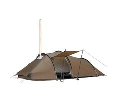Палатка Pomoly Locomotive 2.0 Chimney Tent, 400х150х105 см, Dark Brown