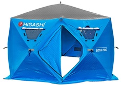 Зимняя палатка Higashi Sota Pro, для рыбалки, 8 мест, синяя
