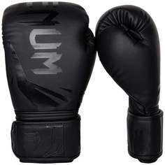 Перчатки боксерские Venum Challenger 3.0 Boxing Gloves - Black/Black черный 12oz