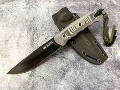 Туристический нож Kizlyar Supreme Echo AUS-8 BLACK TITANIUM