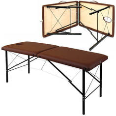 Массажный стол Heliox Гелиокс ТД185 коричневый 185x62x74 см