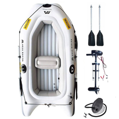 Лодка надувная Aqua Marina MOTION-88821, 255 см, с электромотором T-18