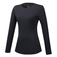 BT Under Round Neck LS (W), термотоп (09) чер, S Mizuno