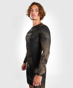 Рашгард Venum Gorilla Jungle Sand/Black L/S, размер XS, песочно-черный