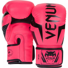 Боксерские перчатки Venum Elite Boxing розовые, 12 унций