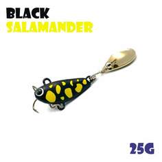 Тейл-Спиннер Uf-Studio Buzzet Bullet 25g #Black Salamander