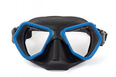 Маска для плавания SCUBA BROTHERS TRITON BLACK/BLUE, двухстекольная, закаленное стекло