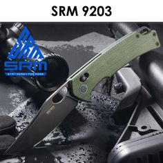 Складной нож SRM 9203-MG2 зеленый 205мм (90мм клинок)
