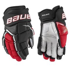 Перчатки BAUER SUPREME ULTRASONIC INT (BLK/RED 12") Бауэр