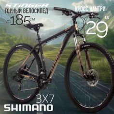 Велосипед STINGER 29" ELEMENT EVO золотистый, алюминий, размер 18"