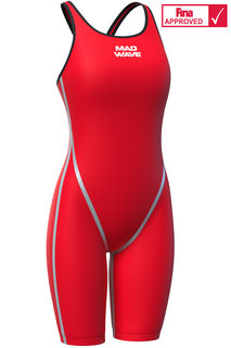 Женский стартовый костюм с открытой спиной Forceshell Openback Evolution Women XS красный Mad Wave