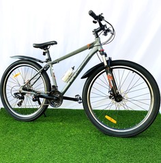 Горный велосипед PROBE T300 27,5" год 2024, рама 18, на рост 150-185 см, серый-черный Cruzer