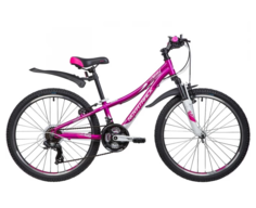 Велосипед NOVATRACK 24AHD.KATRINA.12GVL4 24" 2023 12", фиолетовый