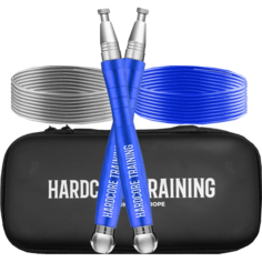 Скоростная скакалка Hardcore Training Premium Adjustable Speed Rope синия