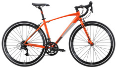 Шоссейный велосипед Stark Peloton 700.1 D (2024) Оранжевый, Серый, Чёрный 20"
