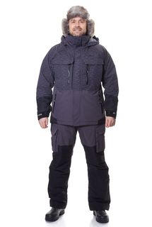 Костюм мужской для рыбалки Тугур GRAYLING NOVATEX зимний -15 серый 60-62 182-188