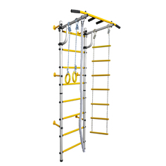 Шведская стенка Noname ДСК с креплением к стене N0001 белый/желтый