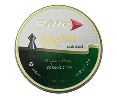 Пуля пневм. RIFLE Premium Series Pointed 5,5 мм. 1,29 гр. (250 шт.) 6021EX