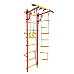 Шведская стенка Noname ДСК с креплением к стене N0001 красный/желтый