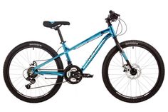 Подростковый велосипед Prime Disc Metallic 24" (2024) 11" синий Novatrack