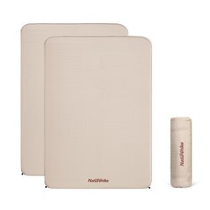 Коврик Naturehike самонадувной, двухместный, 3, бежевый, NH20DZ002