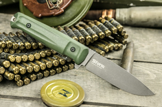 Тактический нож Kizlyar Supreme Sturm в стали PGK с финишем TacWash Olive